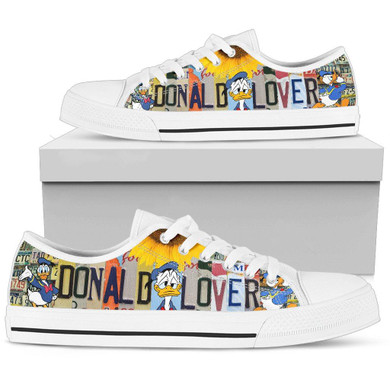 Donald License Plate Low Top Shoes