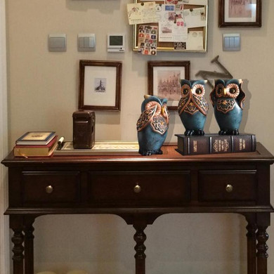 3 Pcs Hear See Speak No Evil Ceramic Owl