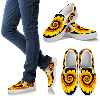 Twisted Tornado Sunflower Slip On Women Black