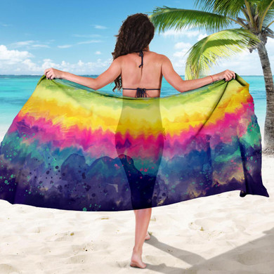 Tie Dye Cool Bikini Cover Travel Swim Sarong for women