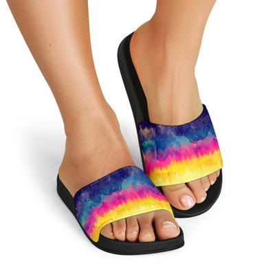 Color Tie Dye Slide Sandals