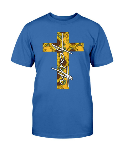 Sunflower  Cross Jesus Blessed Faith T-shirt & Hoodie
