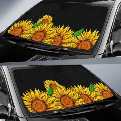 Sunflower Car Auto Sun Shades