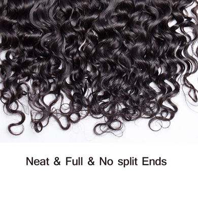 lumiere One Piece Water Wave 13x4 Lace Frontal Closure Virgin Human Hair