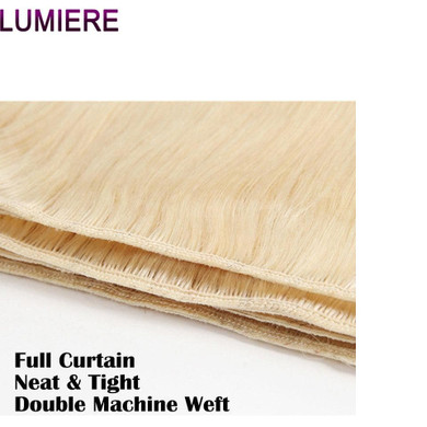 lumiere 613 Blonde Color 3 Bundles Straight Virgin Human Hair