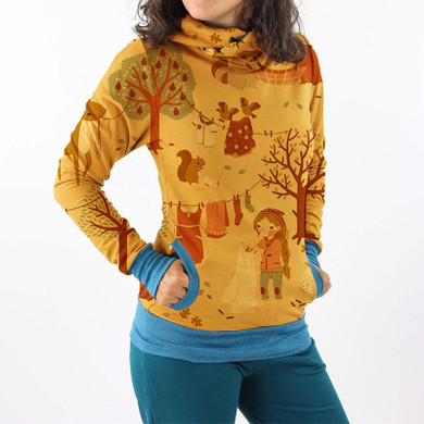 Women Cartoon Animal Printed Long Sleeve Hoody Pullover Hoodies With Hooded