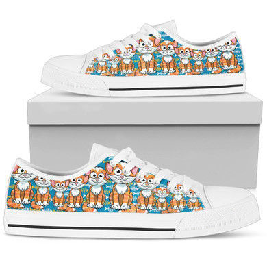 Cute Cat Shoes Women's Low Top Shoe
