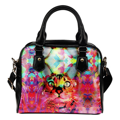 Pink Cat Shoulder Handbag Cat Handbag
