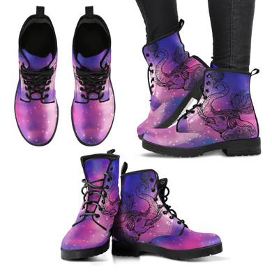 Elephant Boots Purple Women's Leather Boots