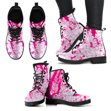 Pink Boots Bright Boroughs Women's Leather Boots