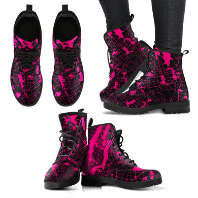 Gotham Boots  Women's Leather Pink Boots