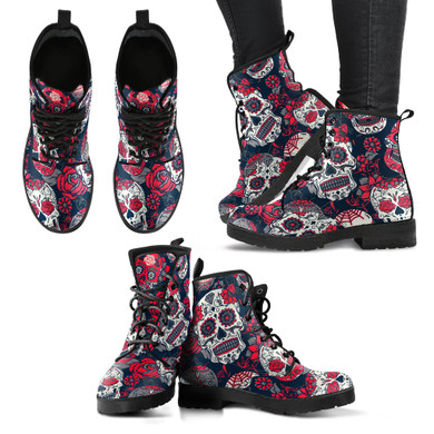 Day of The Dead Boots Sugar Skull Casual Boots