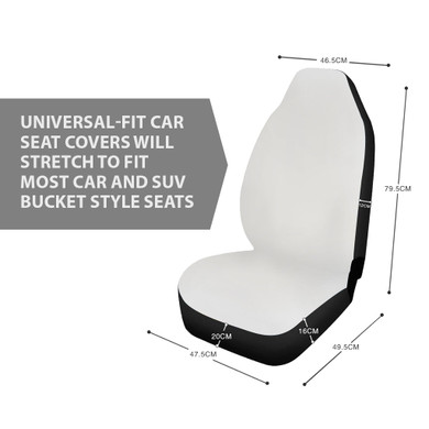 Flower Mandala Elephant Black Car Seat Covers