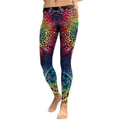 New Arrival Leggings Women Mandala Flower  Legging Fitness
