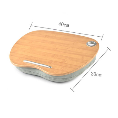 New Portable Bamboo Laptop Table Pillow Lap Desk Bookshelf Tray Tablet Stand Handy Learning Desk Holder For Bed Notebook Outdoor