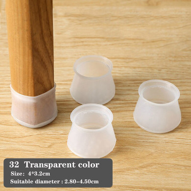Furniture Table Chair Leg Floor Feet Cap Cover Protector Feet Pads Non-slip Table Chair Leg Caps Foot Protection Bottom Cover