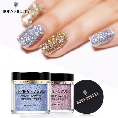 BORN PRETTY Dip Nail Powders Gradient Holograpics Dipping Glitter Decoration Lasting than UV Gel Natural Dry Without Lamp Cure