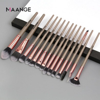 MAANGE Pro Makeup Brushes Set 3/12/14 pcs/lot Eye Shadow Blending Eyebrow Eyelash Eyeliner Brushes pincel Maquiagem For Makeup