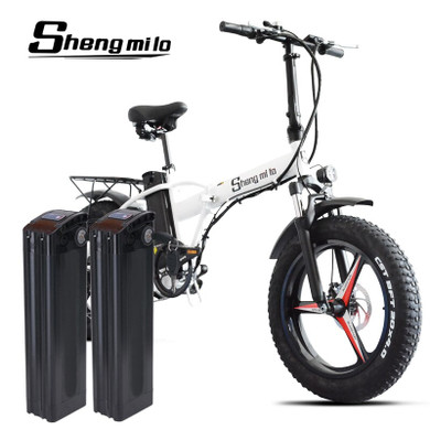 Sheng milo Electric bike ebike 48V500W electric mountain bike electric folding bike  4.0 fat tire  48V15AH lithium battery