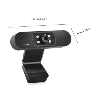 Full HD Webcam usb 1080p hd Computer PC WebCamera 1920x1080 with Microphone Cameras for Live Broadcast Video Calling Conference (Black)
