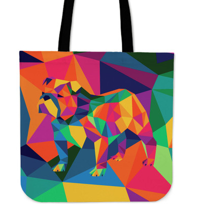 Abstract Bulldog Tote Bag