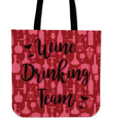 Wine Drinking Team Tote Bag