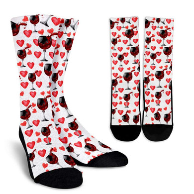 Wine Love Crew Socks