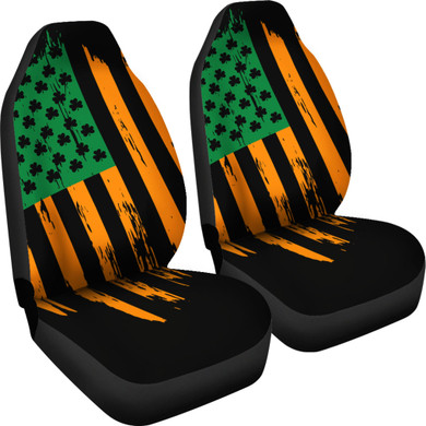 Irish USA Flag Car Seat Covers (set of 2)