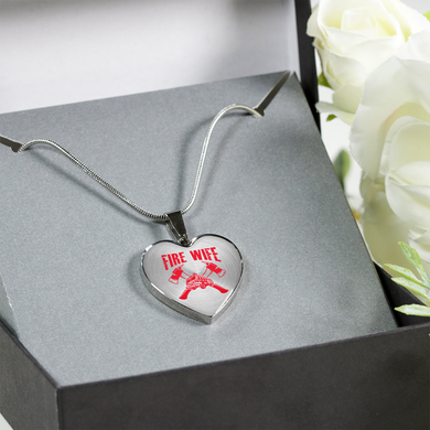 Fire Wife Necklace - firefighter bestseller