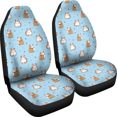 Bulldogs Car Seat Covers (set of 2) - bulldog bestseller
