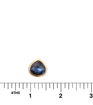 Navy Teardrop Stud Earrings