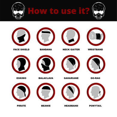 Skull Bandana <br/> Funny Guy (Anti-UV)