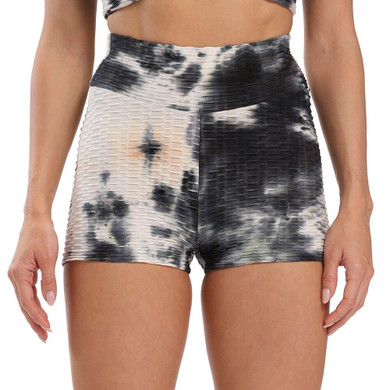 Tie Dye Women's Workout High Waisted Workout Shorts