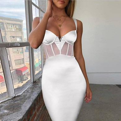 Women Bandage Black Party Night Club Bodycon Dress