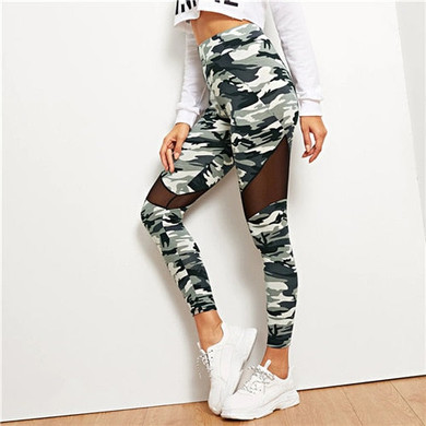 High Waist Workout Camouflage Leggings