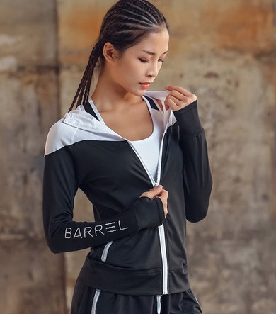 Thumb Hole  Yoga Zipper Jacket