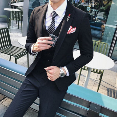 Men's 3pc Suit Up To 2XL