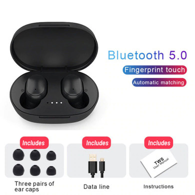 TWS Wireless Earbuds with Noise Cancelling & Mic