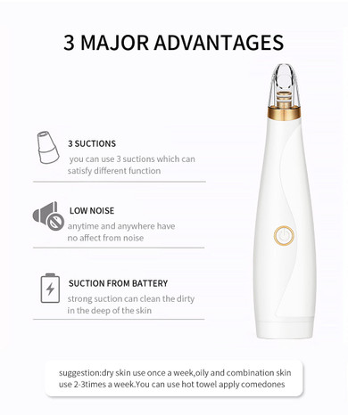 Blackhead Remover - Diamond Microdermabrasion Skin Peeling