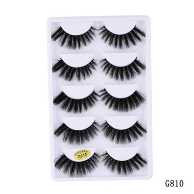 5 pairs 5D Mink Eyelashes Extension