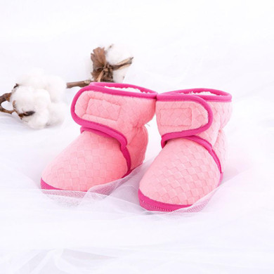 Newborn Baby Shoes Infant Toddler Winter Warm Fleece Newborn Soft Bottom Anti-skid First Walkers Shoes