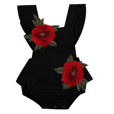Newborn Baby Girls Sleeveless Jumpsuit Floral Romper Outfits baby girl clothes bodysuit Sunsuit UK