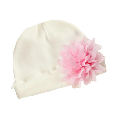 Newborn Baby Girls Hat Infant Toddler Flower Hats Cotton Soft Cap L1212