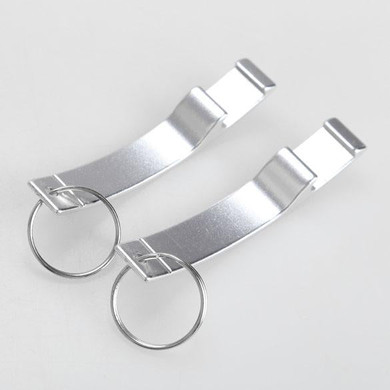 2pcs Portable Aluminum Alloy Key Ring Keychain Bottle Opener Beer Opener E2S