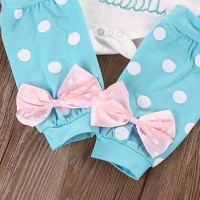 2pcs Newborn Infant Kids Baby Girl Romper+Leg Warmer Clothes playsuit Outfit Set