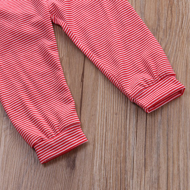 2Pcs Newborn Baby Girls Boys Christmas Clothes Santa Claus Romper +Pants Outfits Long Sleeve Kids Boy Girl Clothes 0-18M