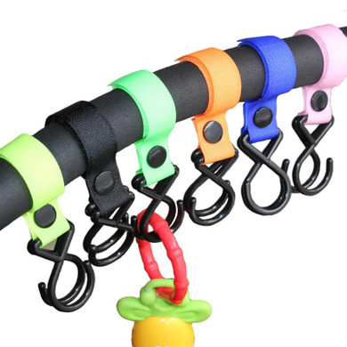 2pcs Multifuctional stroller AccessoriesCar Hanger Hooks Clips baby Pram Pushchair Hanging Strap Hook for Baby Stroller Carriage