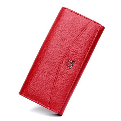 Qianxilu Brand Genuine Leather Wallet for Women,High Quality Coin Purse Female 2017