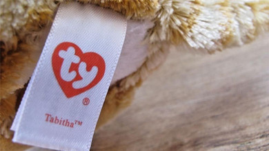 Pyoopeo Ty Beanie Boos 6" 15cm Tabitha the Cat Plush Regular Stuffed Animal Collectible Soft Big Eyes Doll Toy