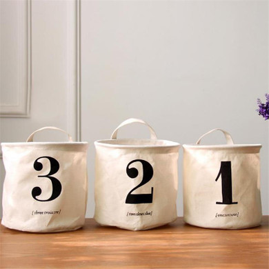 Doreen Box Creative Decorative Flower Pots Home Linen Basket 1 / 2 / 3 Waterproof Desktop Sundries Organizer Storage Barrel 1 PC